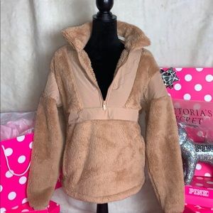 VS Pink Half Zip New